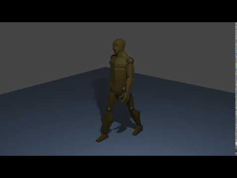 First 3D Model Walk Animation