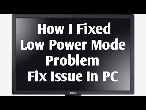How to fix power saving mode problem in pc