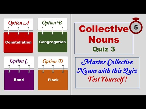 Nouns - Collective Nouns / Test yourself / Best quiz for Olympiads / Grades 4 to 10