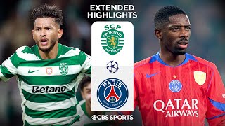 Sporting CP vs. PSG: Extended Highlights | UCL League Phase MD 7 | CBS Sports Golazo