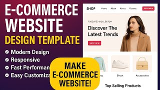 Modern E-Commerce Website Template for Sale | Responsive & Fast Design