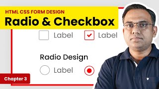 How to Design Radio Button & Checkbox in HTML CSS | html form design with css