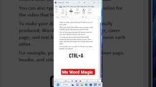 #MsWord में Replace का फंडा #shorts