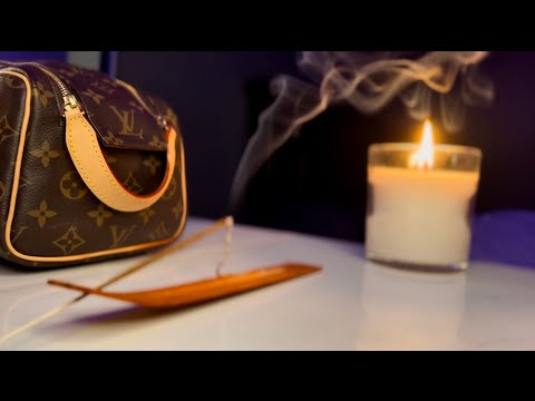 ASMR what's in my makeup bag? | Rummaging,Tapping, brushing
