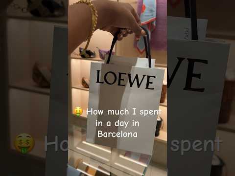 What I spent in a day in #barcelona  #barcelonavlog #visitbarcelona #whatispentinaday #loewe