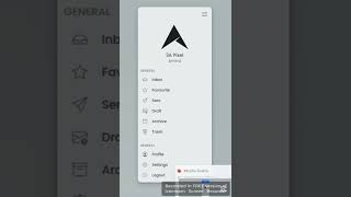 Tailwind CSS Sidebar UI Design in 30 Seconds!  #tailwindcss #shorts  #webdesign  #frontend