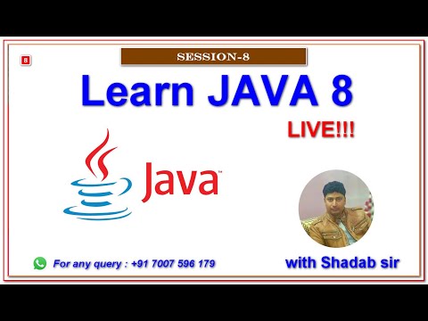 Learn Java Programming with  | Shadab sir- Session-9 [Hind | Urdu]