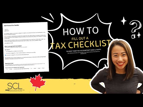 How to fill out your accountant's tax checklist?