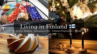 Finland Vlog #17 🇫🇮 Grocery Shopping with Prices | Preparing for Christmas | Independence Day