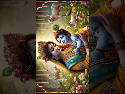 "A mother's love knows no bounds, and when it's Mother Yashoda holding Baby Krishna,  ✨💙 #DivineLove