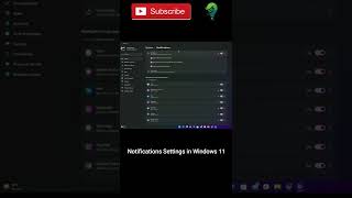 Notifications Settings in Windows 11