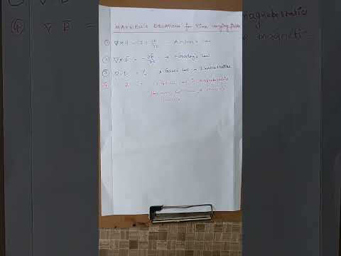 TRANSCO AE EXAM ## EMF ##Maxwell's Equations for Time Varying fields ##
