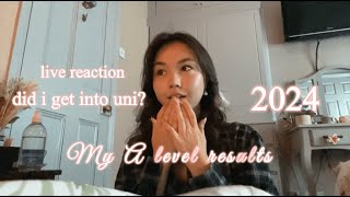 a level results day 2024 | live reaction, did I get in?
