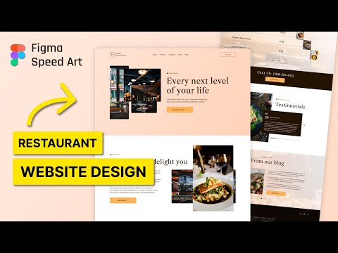 Figma Speed Art - Full Website Design