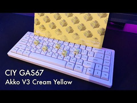 CIY GAS67 + Akko V3 Cream Yellow | Soundtest - creamiest creams...