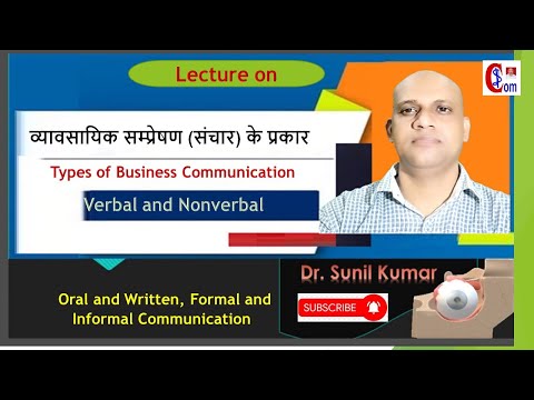 Types Of Communication | Easy Explanation | In Hindi | BBA | BCOM