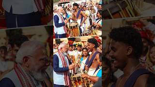 PM Modi joins drummers during #SomnathSwabhimanParv | #shorts