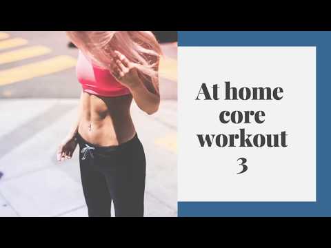 At home core workout - bodyweight only