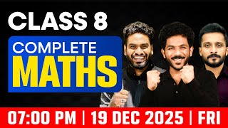 Class 8 Maths Christmas Exam | All Chapters Revision | Exam Winner