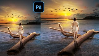 PS Touch Tutorial " Drifting Away " Fantasy Effect | Best Manipulation Photo