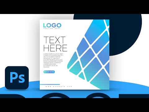 How to create template practice now with trendy design Adobe Photoshop