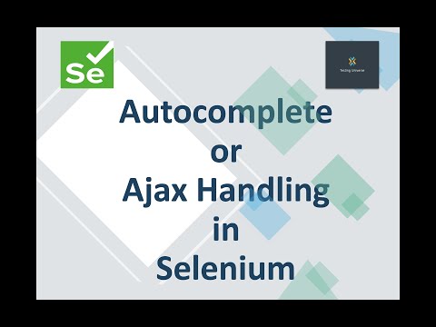 Auto Complete in Selenium Web Driver | Ajax List Handling in Selenium WebDriver
