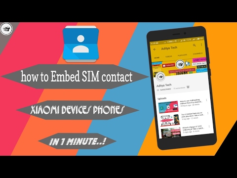 how to enebld SIM contact in Xiaomi devices / phones in 1 minute take look..!