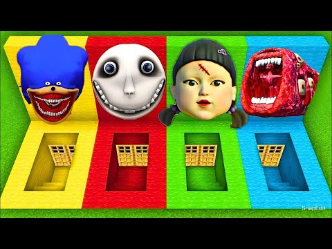 i Found SQUID GAME 😱 Horror Secret Tunnels in Minecraft   Minecraft Horror