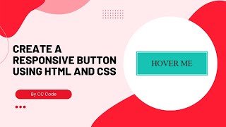 Create a Responsive Button Using HTML and CSS