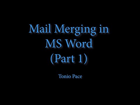 08 Mailmerge Final Part 1