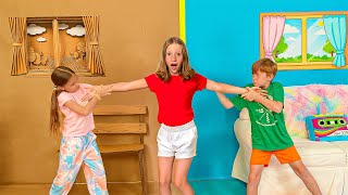 Nastya and Challenge Cardboard or Color Toys