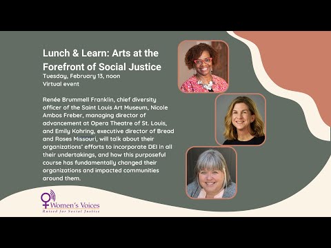 Lunch & Learn: Arts at the Forefront of Social Justice