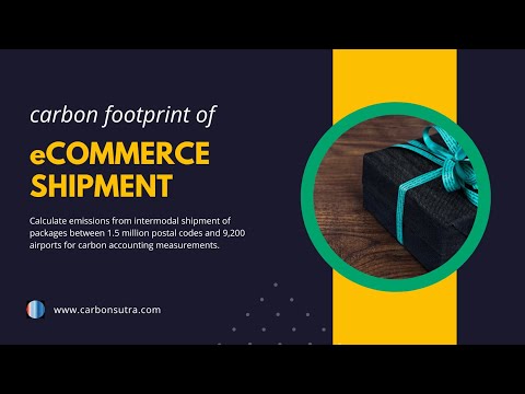 eCommerce Shipment Emissions - Carbon Footprint Estimation API