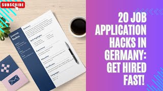 20 Job Application Hacks in Germany Get Hired Fast! 🚀