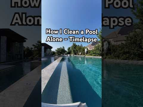 Satisfying Pool Cleaning #poolcleaning #short #satisfying