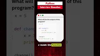 Day 2/30 Python Interview Question | Variable Scope in Python #python #coding #interview