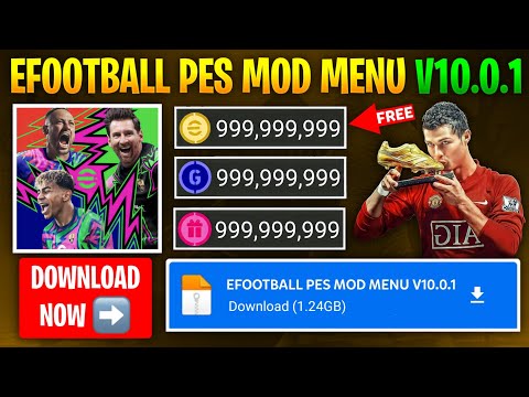 eFootball PES 2025 Mod APK v10.0.1 Unlimited Coins and GP | eFootball Mod Menu Unlimited Money