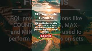 SQL Aggregate Functions!           #sql #learnsql #happylearning #sqllearning #sqlaggregatefunctions