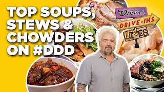 Top #DDD Soups, Stews & Chowder Videos with Guy Fieri (Extended) | Diners, Drive-Ins and Dives