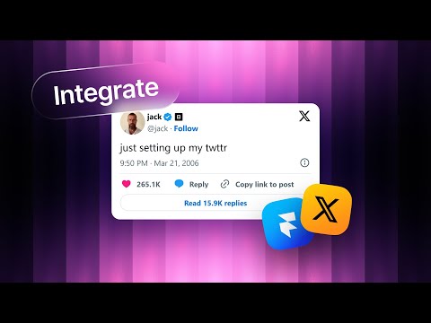 2 Methods to integrate X/Twitter into Framer