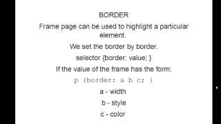 CSS -margin, padding, border