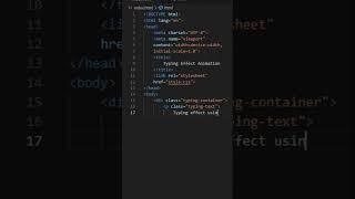 Typing Effect Animation with HTML and CSS | ASMR Coding Tutorial