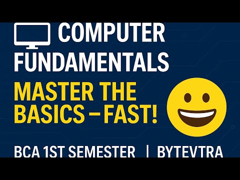 Computer Fundamentals Explained | BCA 1st Semester | Hindi