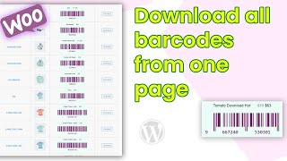 Download barcode for WooCommerce : WooCommerce barcode generator | WordPress Plugin