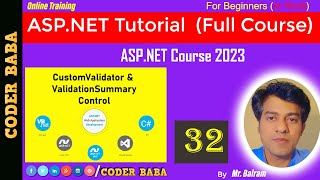 32 ASP.NET Course 2023 | CustomValidator vs. ValidationSummary: Exploring Validation in ASP.NET