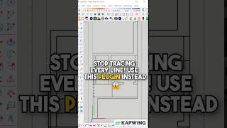 SketchUp Make Face Plugin 🖱️ – Stop Tracing Lines Manually! ⏳#interiordesign #sketchuptutorial