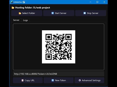 Preview your non-released website with a scan of QR code. (made for web devs)