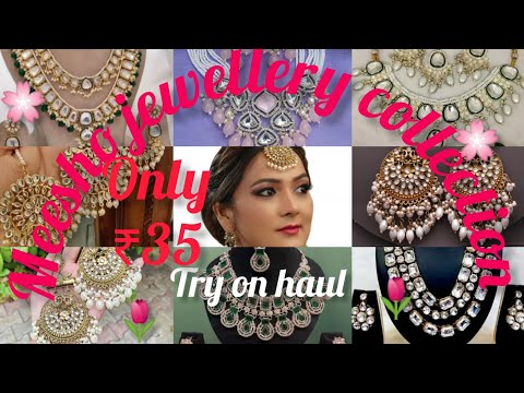 Huge Meesho Jewellery Haul😍❤️| ₹35 main Jewellery?😱 #koreanjewellery​ #meesho​ #jewellery