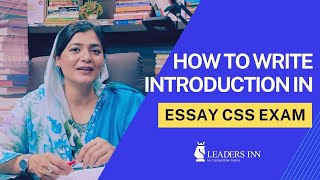 CSS Essay Introduction Secrets from a Seasoned Pro!| CSS 2025| Ma'am Fatima Batool