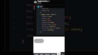 CSS Toggle Button #shorts